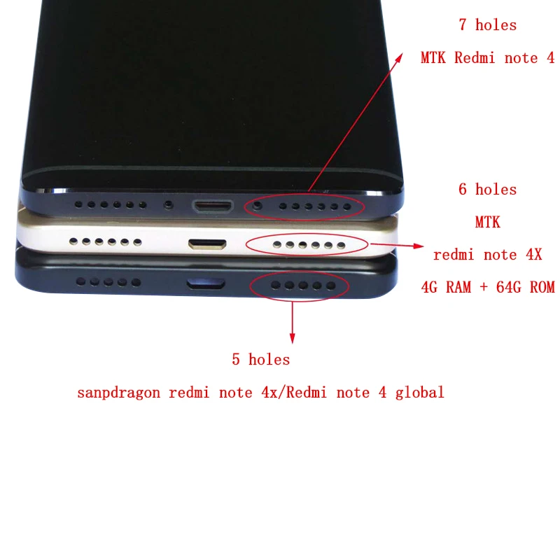M&Sen For Xiaomi Redmi Note 4 Note 4X MediaTek MTK Helio X20 4GB 64G Battery Back Glass Lens Flash Power Volume button tools