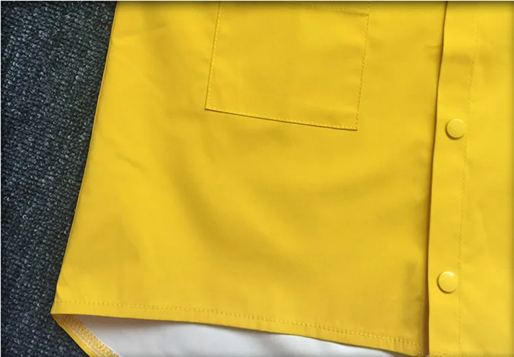 

Dinosaur Polyester Baby Raincoat Outdoor Waterproof Rain Coat Children Impermeable Poncho Boys Girls Rain Jacket Yellow