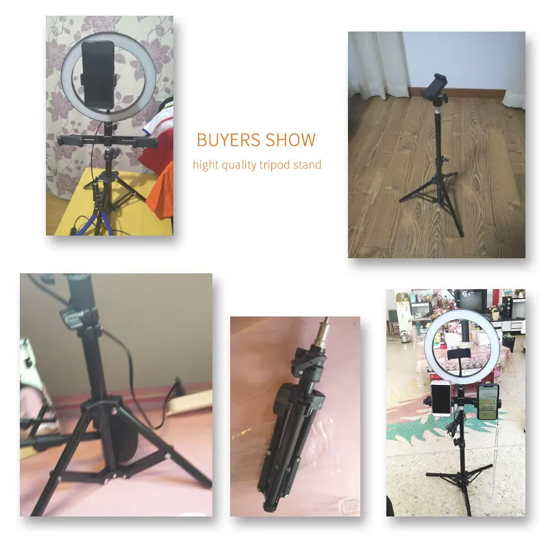 

Photography Tripod Light Stands For Ring Light With 1/4 Screw For Camera Tripods Professional Adjustable Tripods