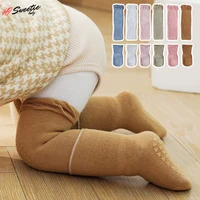 2pairsset thick warm baby socks childrens leggings crawling anti slip floor socks with baby knee pads for baby boy girls