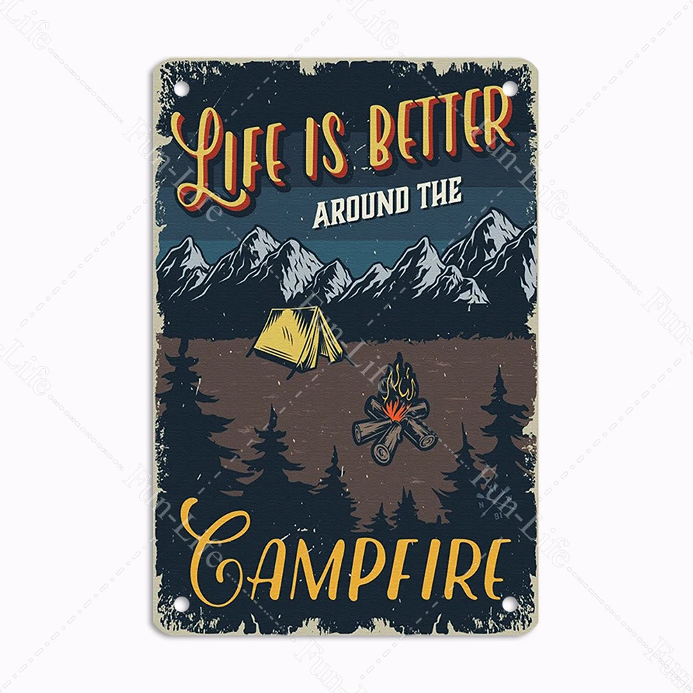 

Металлическая табличка "Кемпинг" 20x30 см