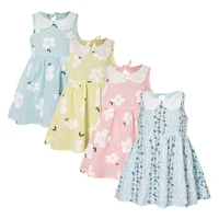 baby girls sleeveless princess dresses summer kids floral printed dress girl pure cotton dress children clothing 0 6year
