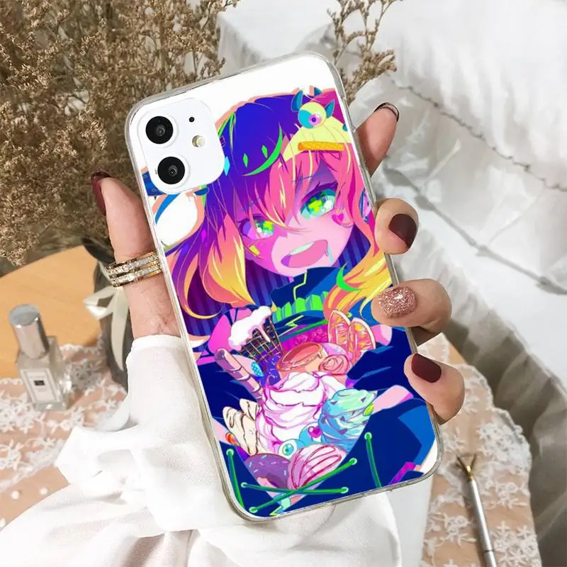 

Japan Vaporwave Glitch Anime Phone Case For iphone 5s 6 7 8 11 12 XSMAX XR pro plus mini se2020 Cover Fundas Coque