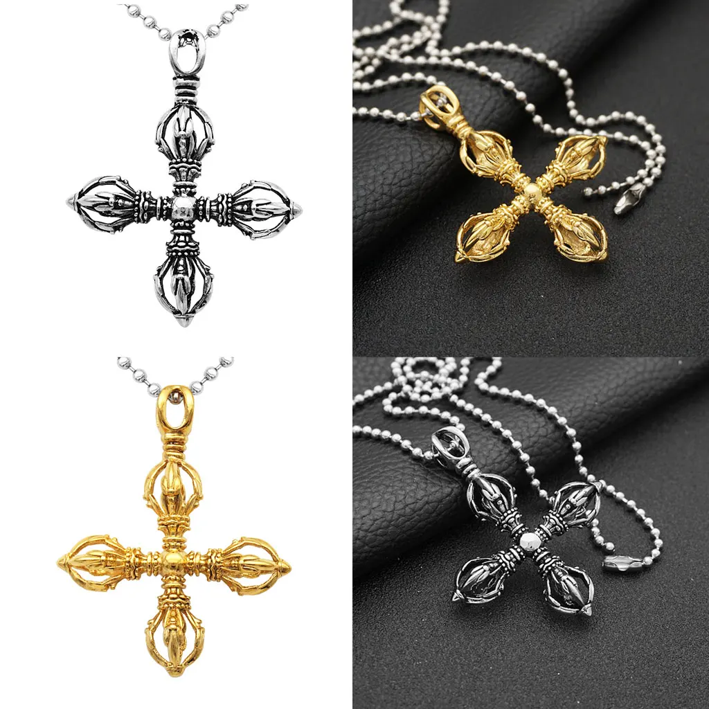 

2x Tibetan Buddhism Pure Copper Dorje Vajra Phurba Pendant Handmade