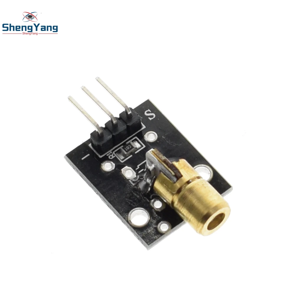 Умная электроника KY-008 3pin 650nm красный лазерный передатчик Dot диод Медная головка модуль для Arduino AVR PIC DIY