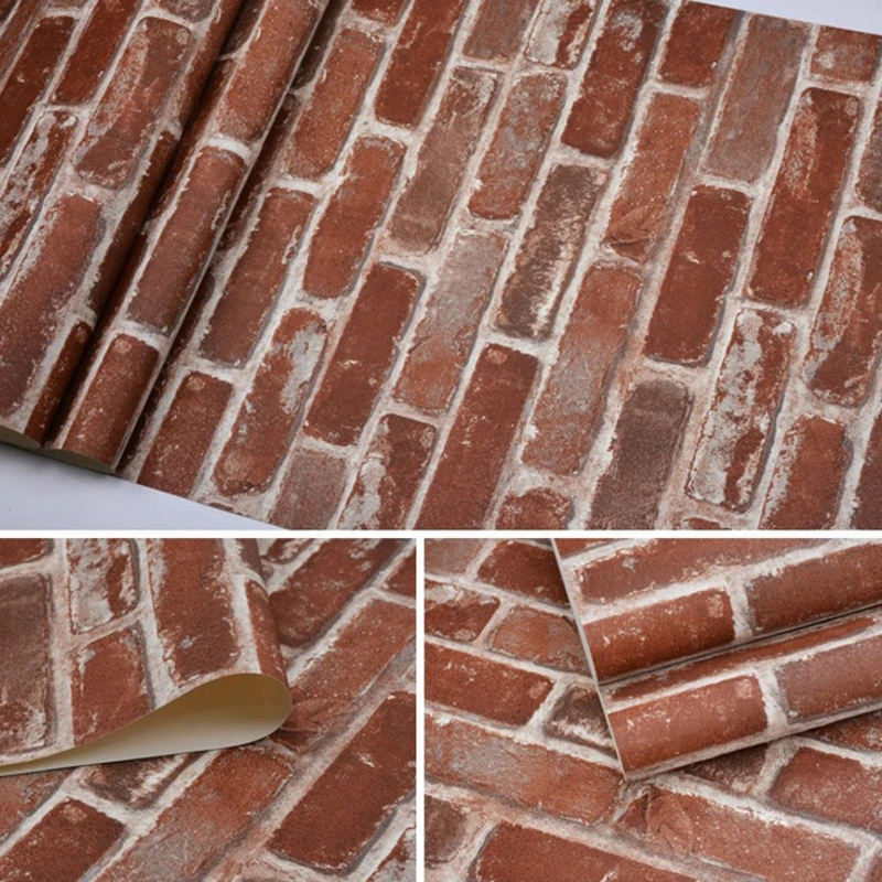 Wellyu 3D антикварные винтажные обои из искусственного кирпича виниловые