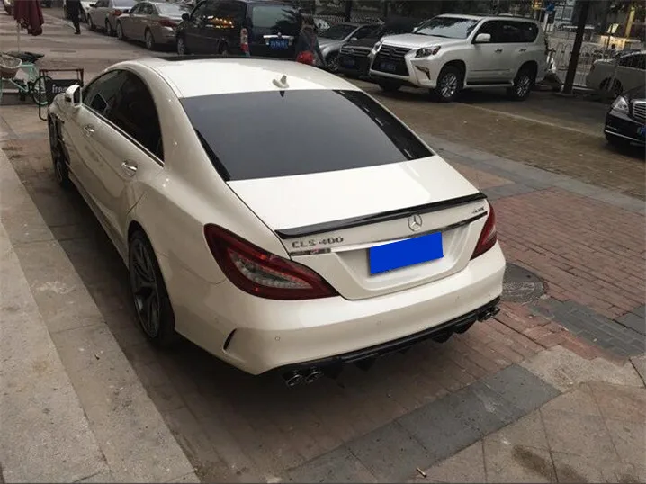 Спойлер высокого качества из углеродного волокна для Benz W218 CLS300 CLS350 CLS63 2012 2015|rear wing