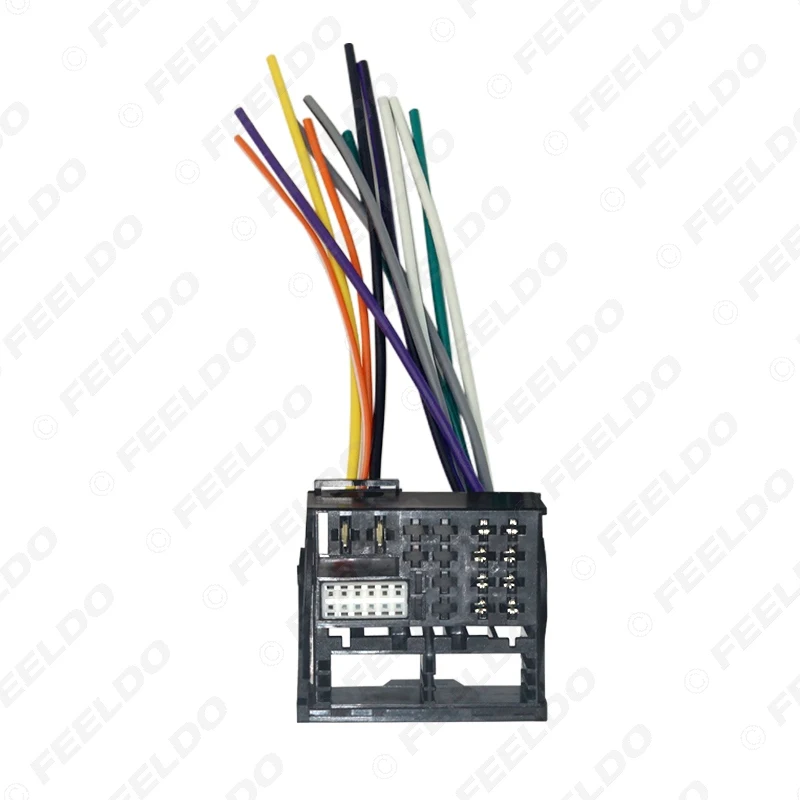 FEELDO 10 шт. автомобильное радио стерео головное устройство жгут для Volkswagen Golf7