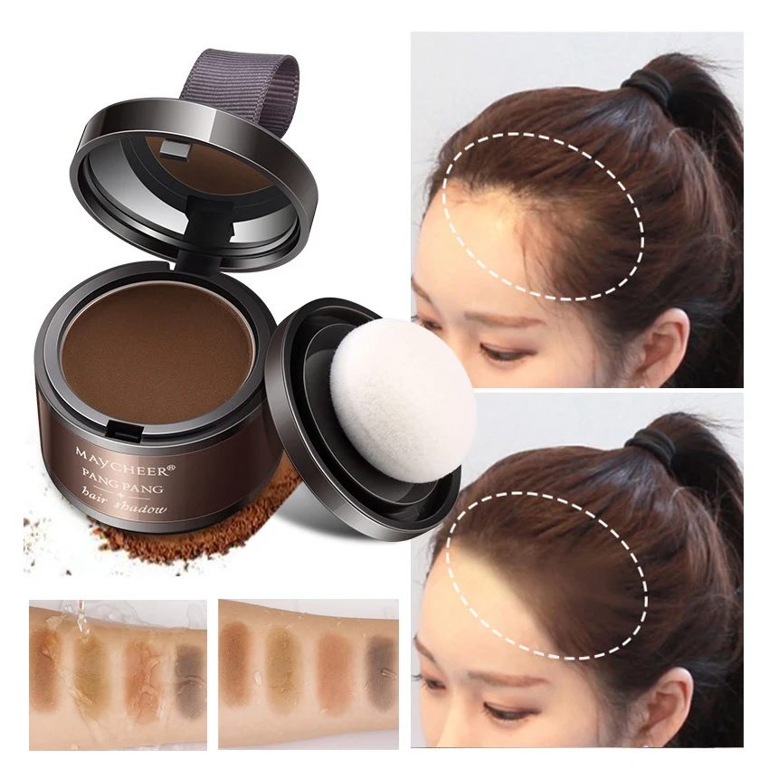 

MAYCHEER Hair Fluffy Powder Instantly Black Root Cover Up Natural Instant Hair Line Shadow Powder Hair Concealer Coverage
