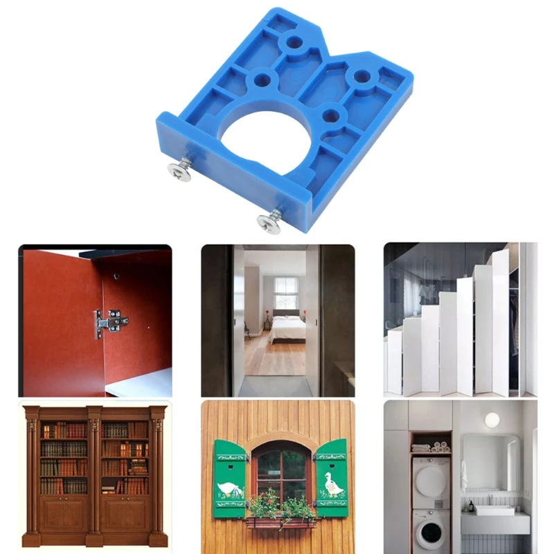 

35mm Hinge Jig Hinge Installation Wood Drill Guide Locator Hinge Hole Opener E5BE