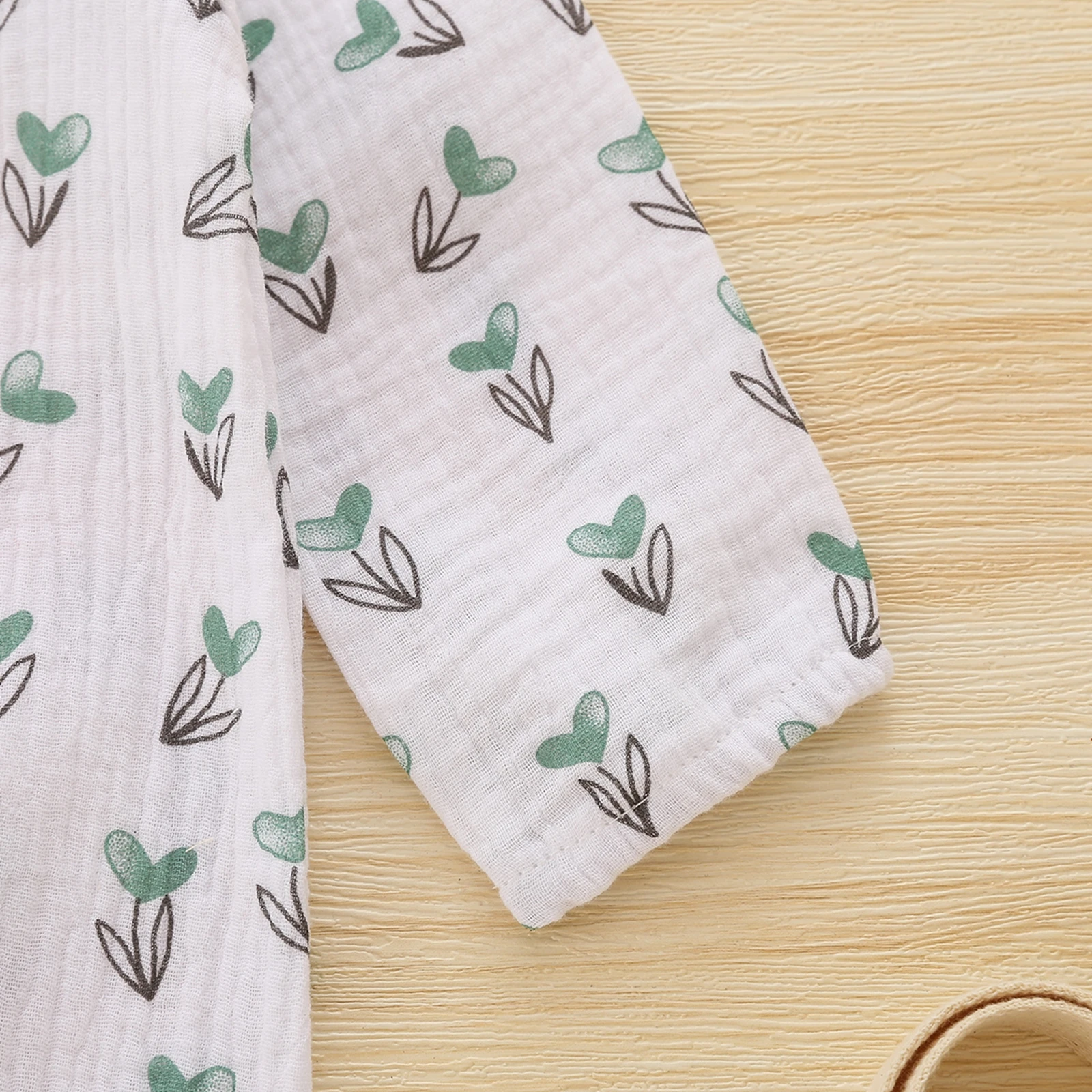 Повседневный комбинезон с длинным рукавом для новорожденных длинный принтом