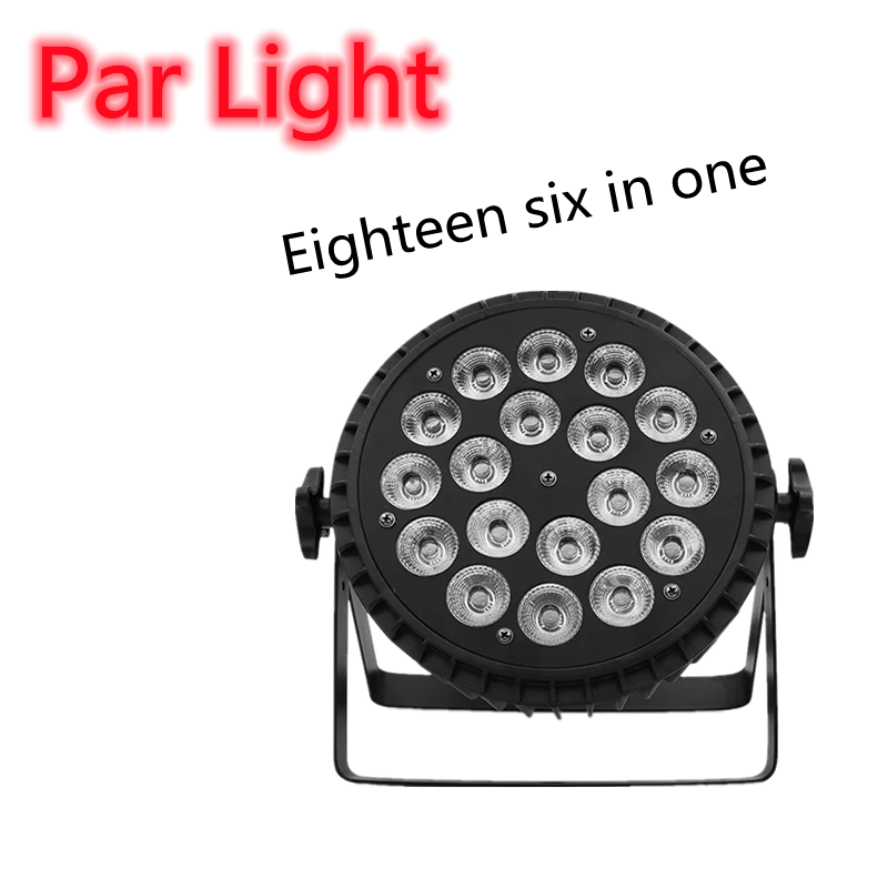 

The NewMini Aluminum Alloy LED Par 18x18W RGBWA+UV Color Lighting DMX512 Channels For Event Disco Party Nightclub Ballroom Stage