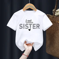 little sister kids colors white t shirts children gift present clothes baby kawaii cute tops teedrop ship