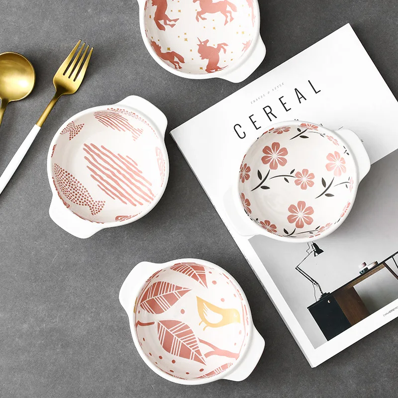 Японская и ветрообразная глазурованная цветная Двухуровневая Бытовая чаша для приготовления яиц на пару