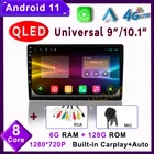 Автомагнитола 2DIN, Android 11, GPS, с экраном Carplay для VolkswagenVWSkodaSeatPassat b7Golf 5TouranPassaEOSPOLOMK5