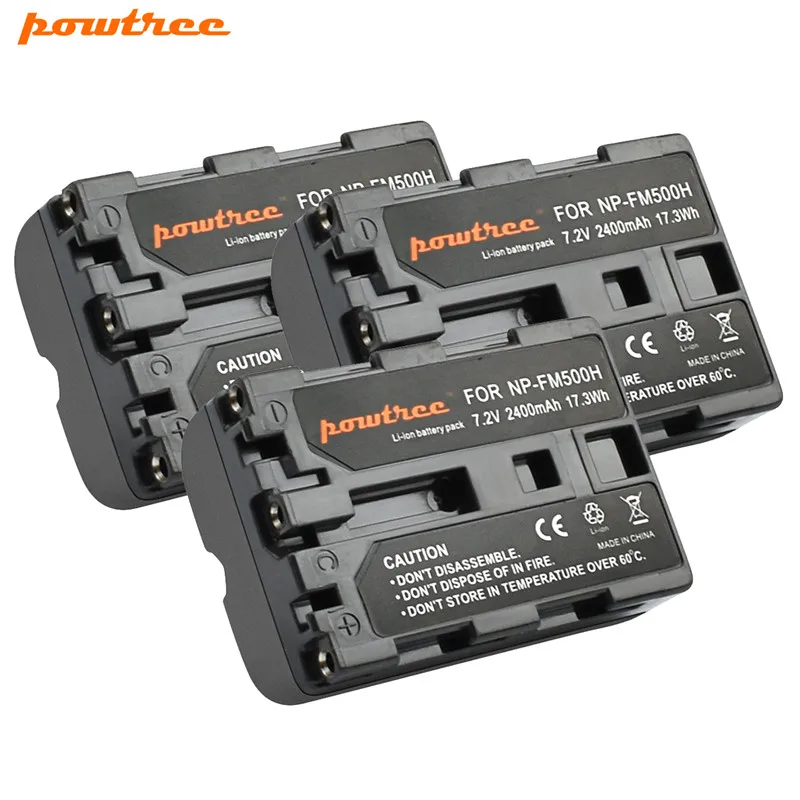 Аккумулятор Powtree для камеры Sony A57 A58 A65 A77 A99 A550 A560 A580 2400 мАч + зарядное устройство