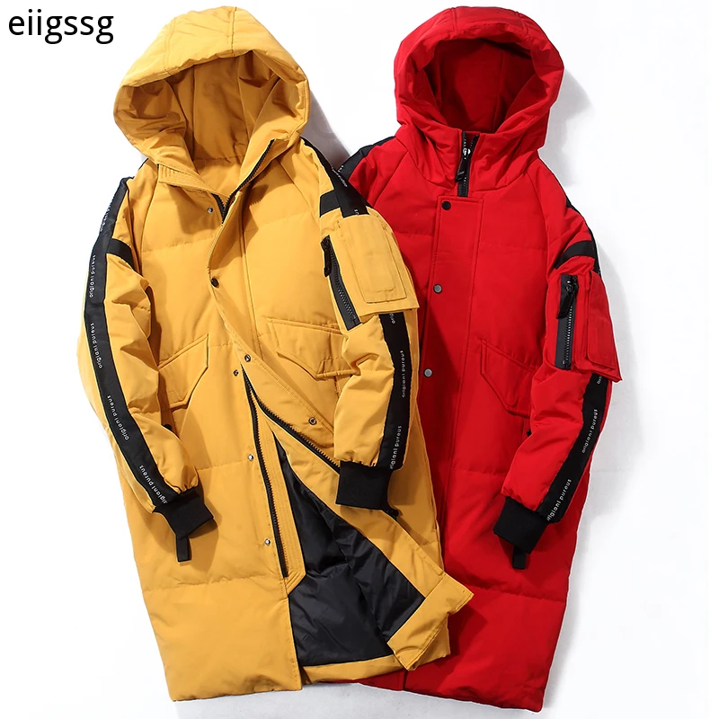 2021 Teens New Winter Men's Down Jacket Stylish Male Down Coat Thick Warm Man Clothing Brand Men's Apparel Warm Parka 1910