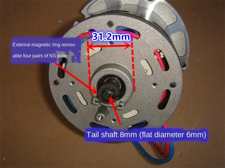 500 Вт 12 24 В Высокая мощность четырех углеродных щеток двигатель постоянного тока