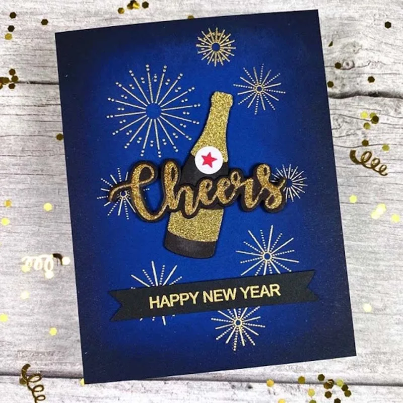 Обезьяна винный стакан металлические штампы и для вырезания трафарет