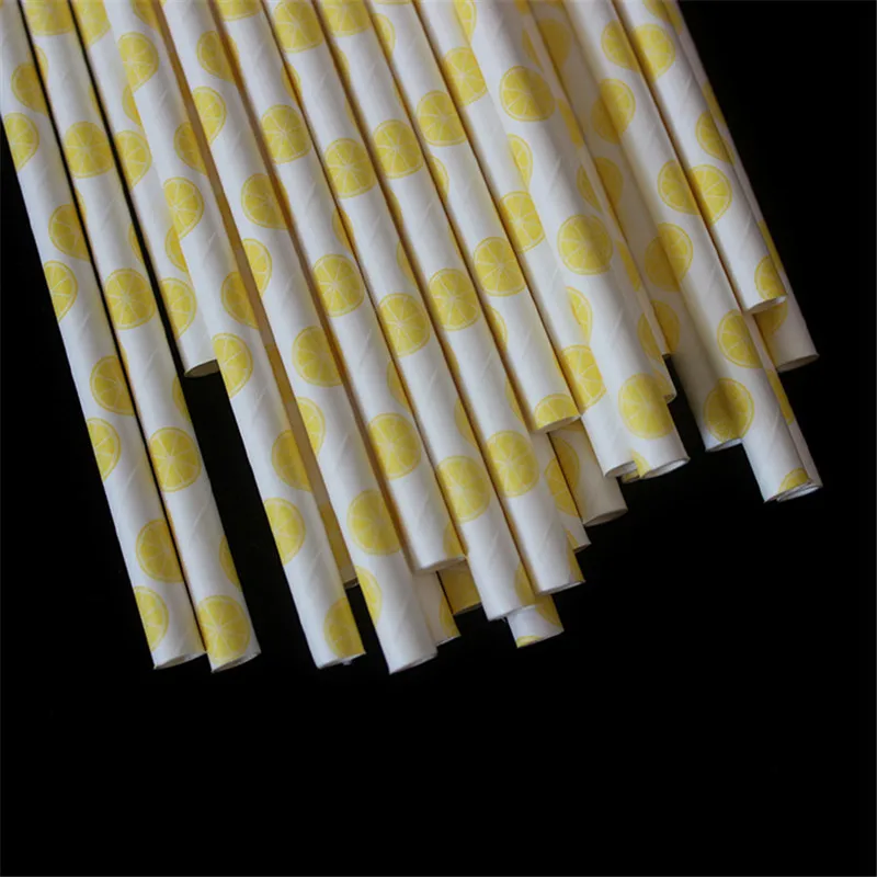 25 шт. фрукты тема Бумага соломы (клубника ананас усы моделирование вечерние