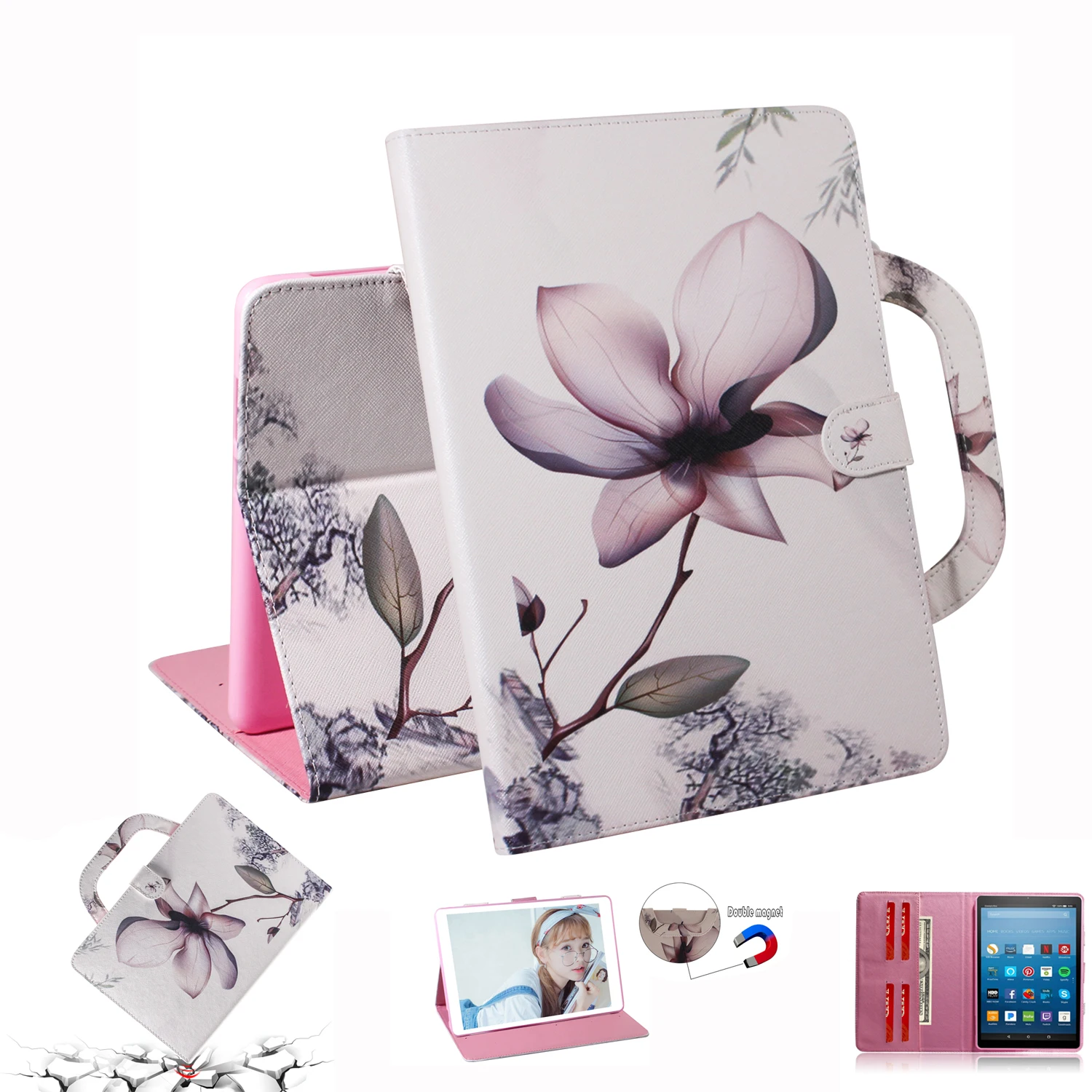 

Flip PU Leather Stand Wallet Case Cover For Samsung Galaxy Tab A 10.1 2019 T510 T515 SM-T510 SM-T515 Tablet Coque Capa Funda