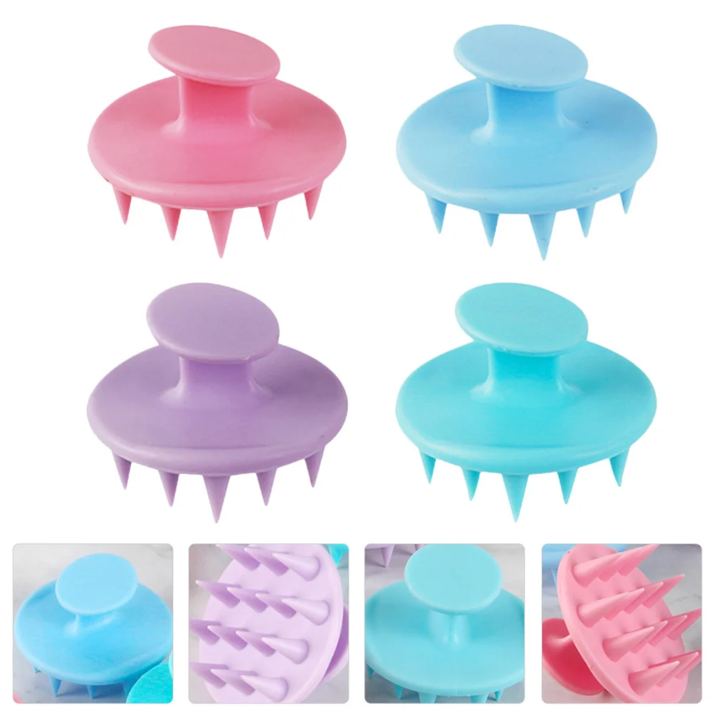 

4 Pcs Anti-dandruff Hairbrushes Exquisite Massage Combs Scalp Massage Brushes