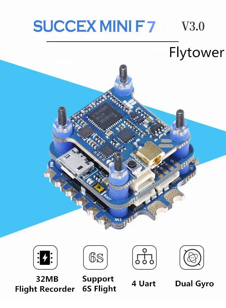 IFlight sucex mini F7 TwinG V3 F722 Контроллер полета и 35A 2-6S DSHOT1200 ESC и pit/25/100/200/500 VTX для Радиоуправляемый fpv-дрон модель