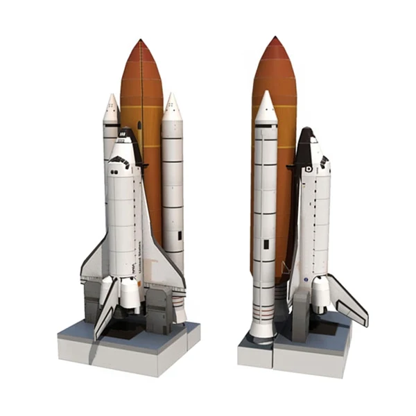 Модель космического шаттбола из бумаги с глянцевым покрытием модель для детей и