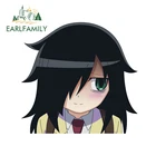 EARLFAMILY 13 см x 12,4 см для Tomoko Kuroki аниме Автомобильная наклейка на доску для серфинга мотоциклетная наклейка JDM автомобильные сборники креативная графика