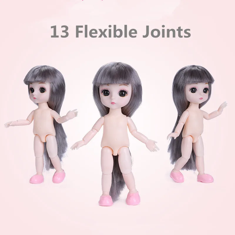 Новинка 16 см кукла Bjd 13 суставов подвижное милое Повседневное платье комплект