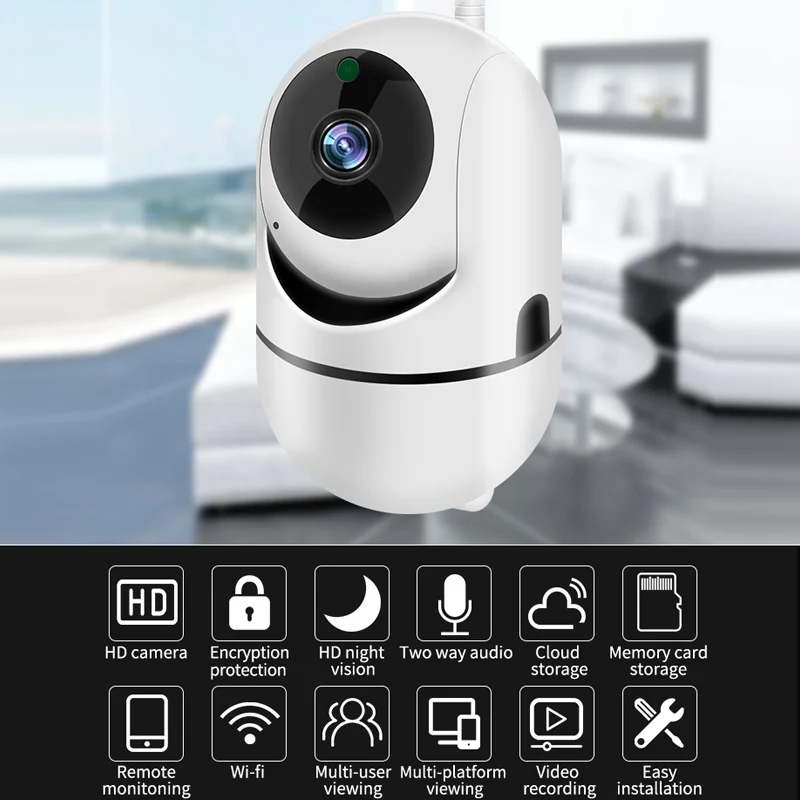 IP-камера для домашнего видеонаблюдения HD 360 P Wi-Fi ночное видение | Электроника