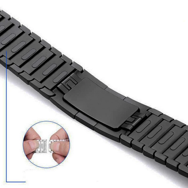 Ссылка браслет для apple watch 4 5 Группа 44 мм 40 мм apple watch 3 2 ремешок 42 мм, 38 мм, для iwatch, версия 5/4/3/2/1 браслет для наручных часов из нержавеющей стали GEN.6
