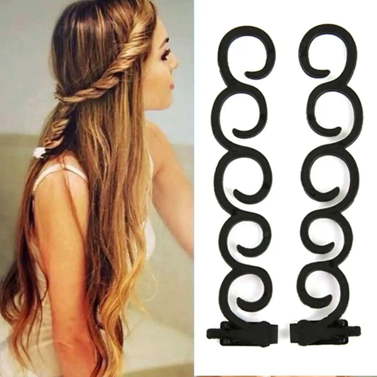 Женские Скручивающиеся ролики Водопад 2 шт.|Аксессуары для укладки| |