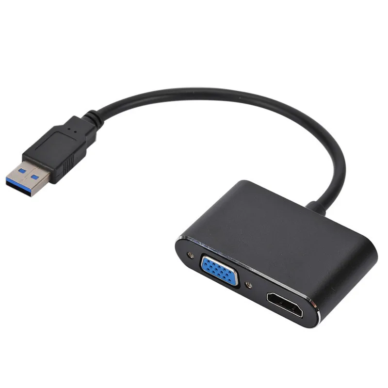 

Адаптер VGA, два в одном, совместимый с USB 3,0 и HDMI