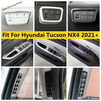 for hyundai tucson nx4 2021 2022 front pillar a air ac outlet armrest window lift head light lamp button cover trim accessories