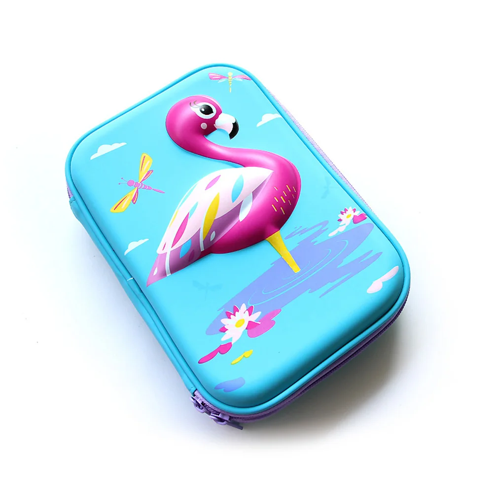 Розовый фламинго Карандаш Чехол для канцелярских принадлежностей большая ручка