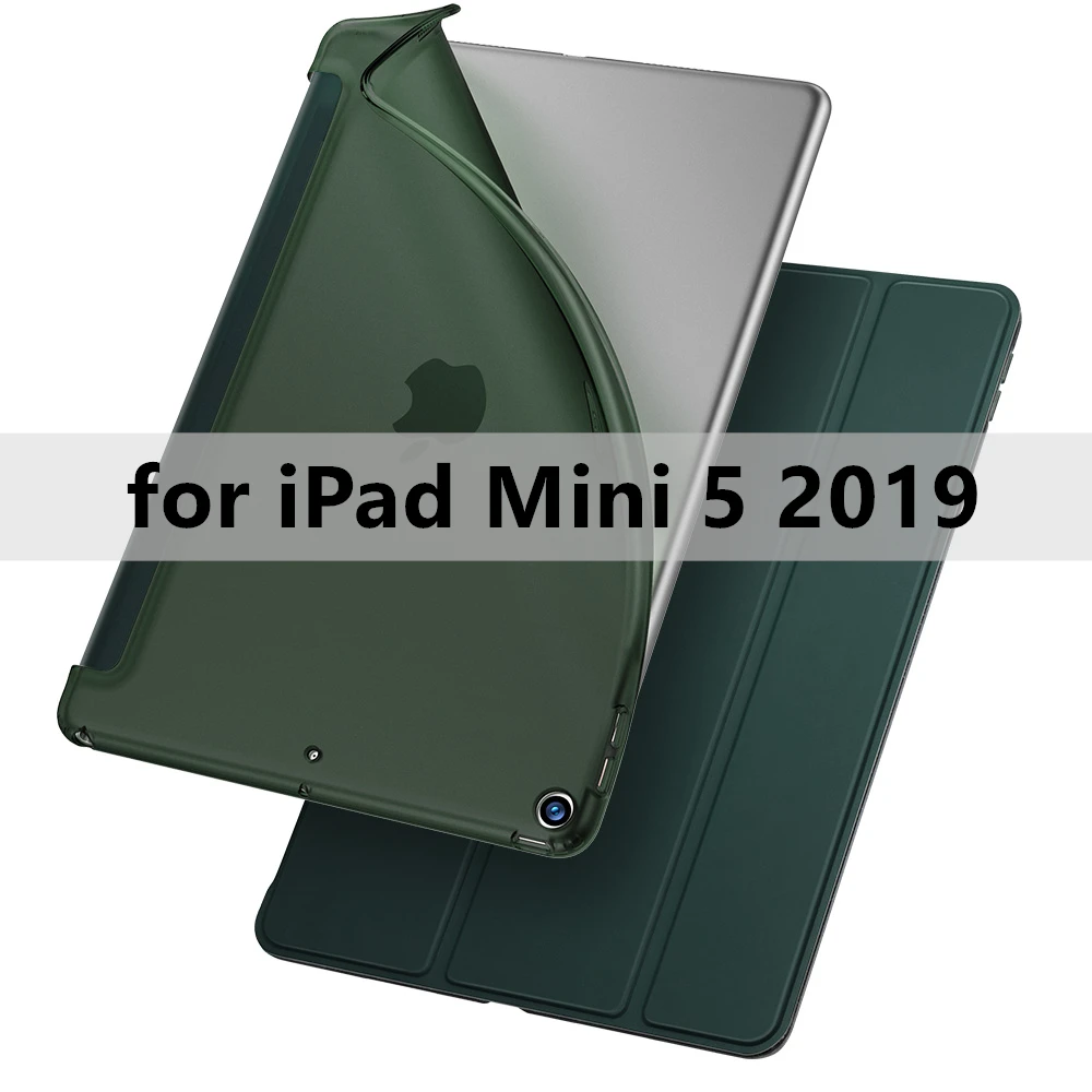 Green mini 5 ESR чехол для iPad mini 5 Air 3 Air3 ультра тонкий кожаный резиновый, мягкий, из ТПУ чехол на магните для iPad 7 7th Gen 10,2 синий - Цвет: Green mini 5