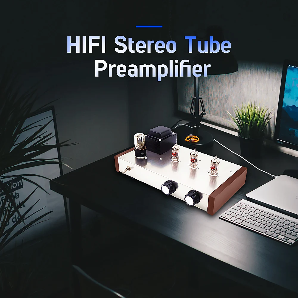 Предусилитель AIYIMA 6Z5P 12AX7B вакуумный усилитель Hi Fi Стерео предусилитель с цепью
