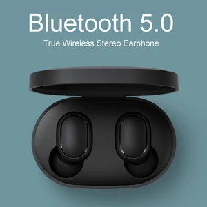 2021 xiaomi redmi airdots 2 original 5 0 wireless bluetooth earphone mi air 2 with noise reduction stereo microphone free global shipping