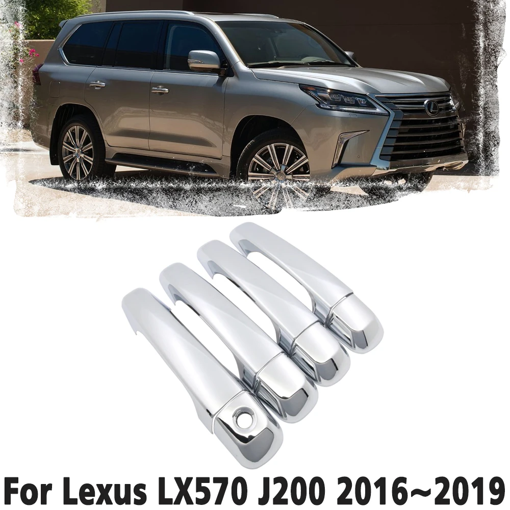 Роскошный хромированный чехол на дверную ручку защитный для Lexus LX570 J200 LX450d 2016 2017