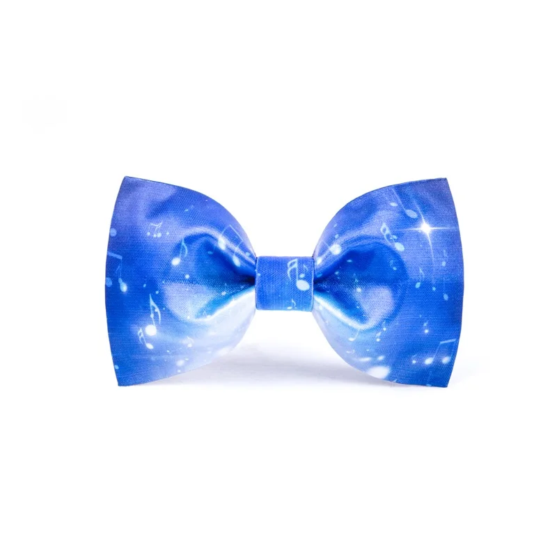 

High Quality 2020 New Arrival Men Bow Tie Casual Blue Shiny Bowties Butterfly Cartoon Bow Ties for Student Youth Gift Box