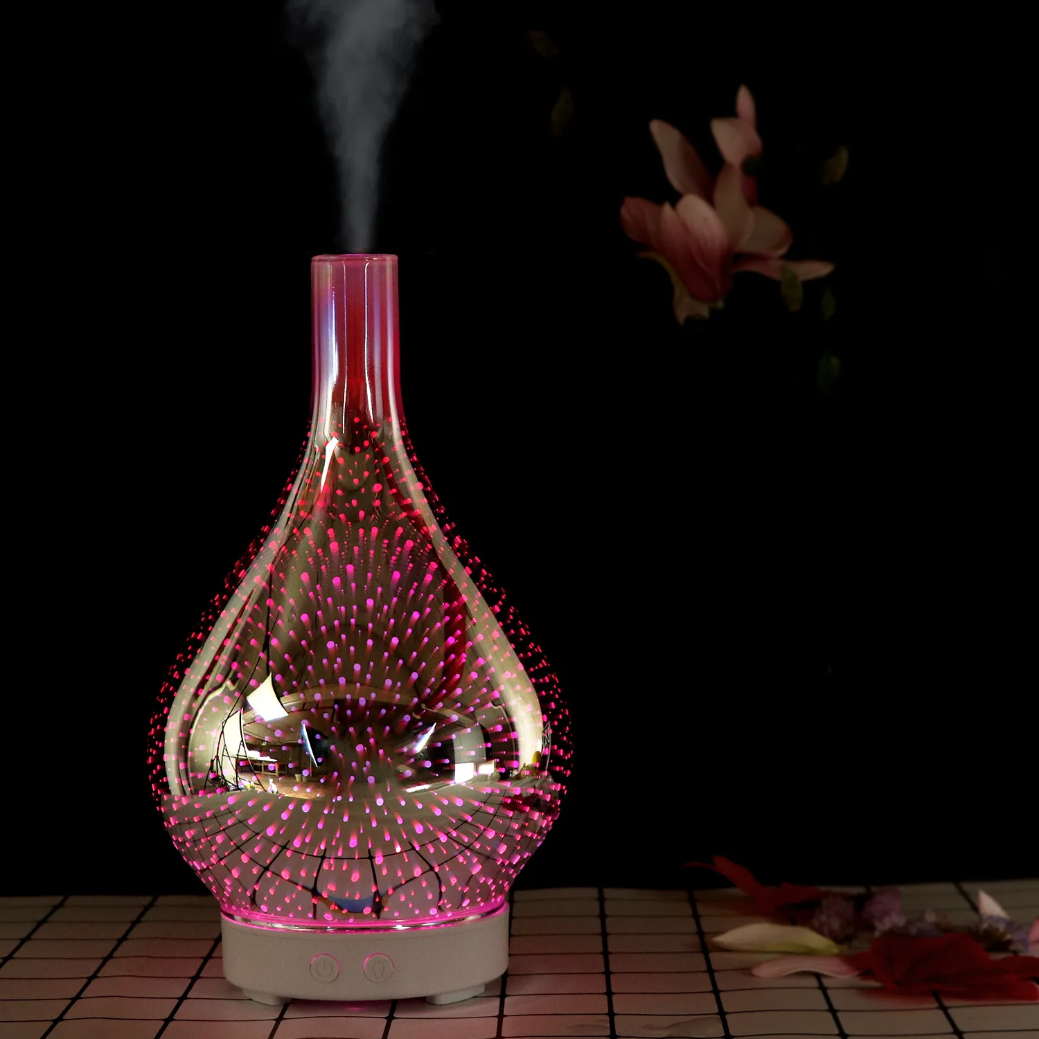 

Seven LED Colors Aroma Diffuser Air Humidifier Colorful Firework Type Essential Oil Diffuse Humidifier