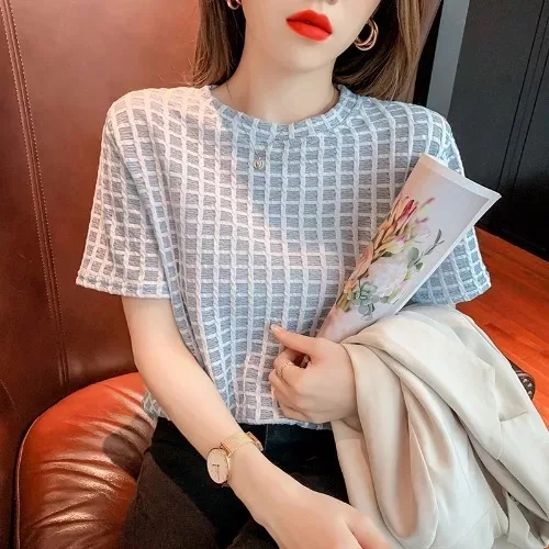 

T Shirt Women Ladies khaki Top Tee Shirt Summer Clothing