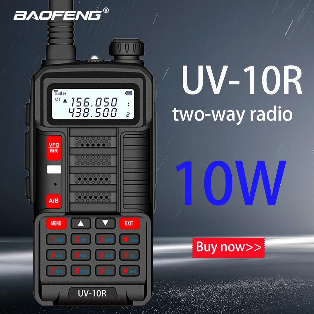Baofeng Новая Профессиональная рация UV 10R 10 км 128 каналов VHF UHF Двухдиапазонная CB Ham