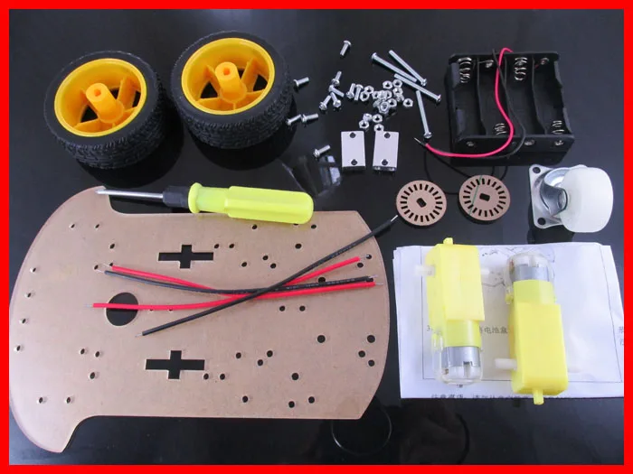 

High quality intelligent car chassis/robot car chassis/tracking car/kit/battery box with code plate