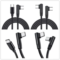 90 degree elbow type c cables 20v 3a 60w pd fast charging type c to type c male to male usb type c devices 0 2m 0 5m 1m 2m