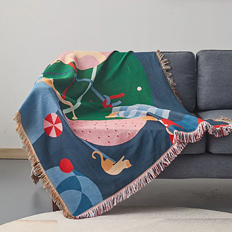 

Blanket Plaid Picnic Blankets Tapis De Prière Islam покрывало на кровать Manta Sofá Couverture Cubre Camara Blending Nordic