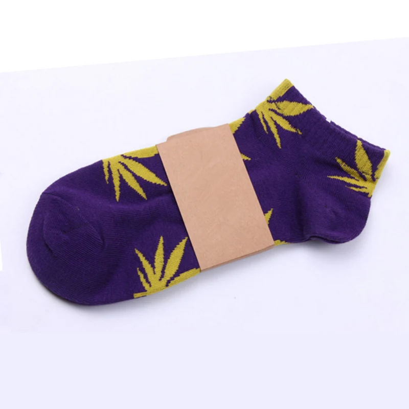Носки мужские с кленовыми листьями хлопок короткие носки-трубы для скейтборда