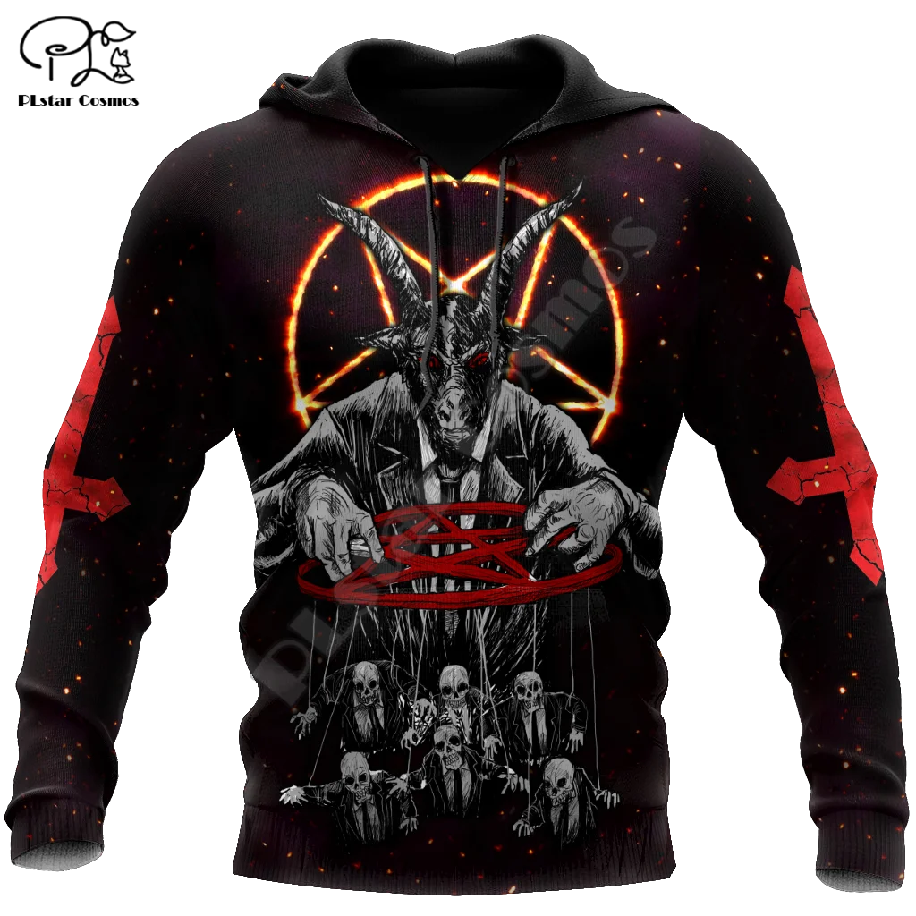 

PLstar Cosmos Satan Devil Ghost Gothic Skull Funny Casual Pullover NewFashion Streetwear 3DPrint Men/Women Jacket Zip Hoodies A4