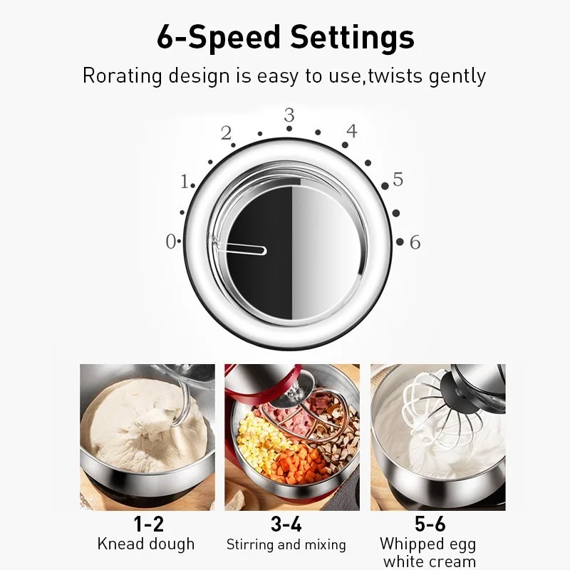 3.5L вертикальный венчик Электрический бытовой маленький автоматический для